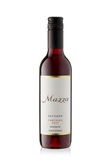 Image shows a 375 ml bottle of Mazza Fortified Bastardo vintage-port-style dessert wine